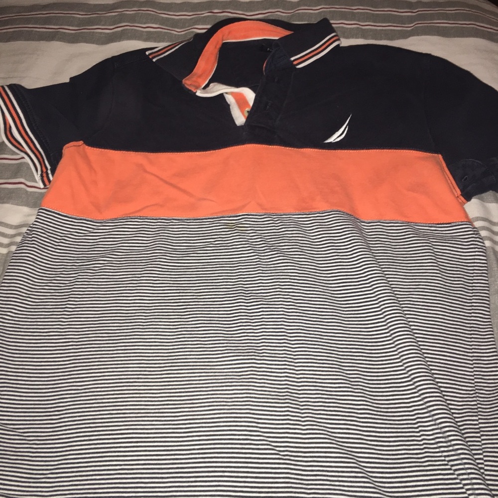 Men’s nautical polo collared shirt